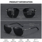 BARCUR Sunglasses Men’s Polygon Fashionable Frame – Polarized UV400 Protection for Summer Driving Outdoor and Casual Wear – Stylish Comfortable Thickened Striped Design with TAC Lenses