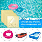 Iatable Pool Patch Repair Kit Air Mattress Patch Waterproof  PVC Repair Hole Patch Sticker Tape For Tent Yoga Ball Kayak
