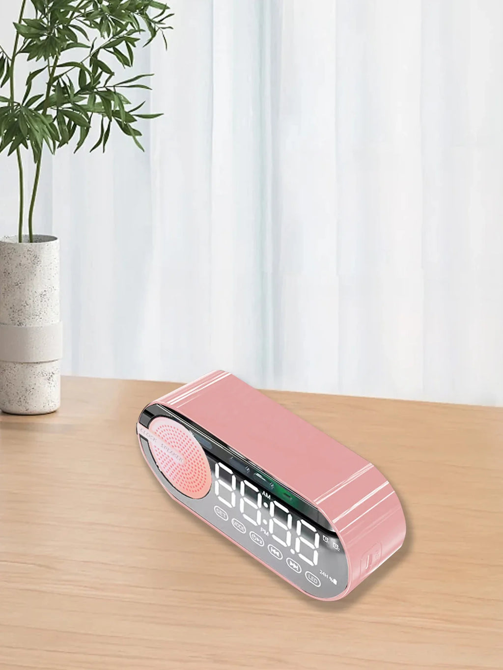 Wireless Bluetooth speaker, mini design with multiple functions as a clock, outdoor version subwoofer is powerful Lootquake LLC
