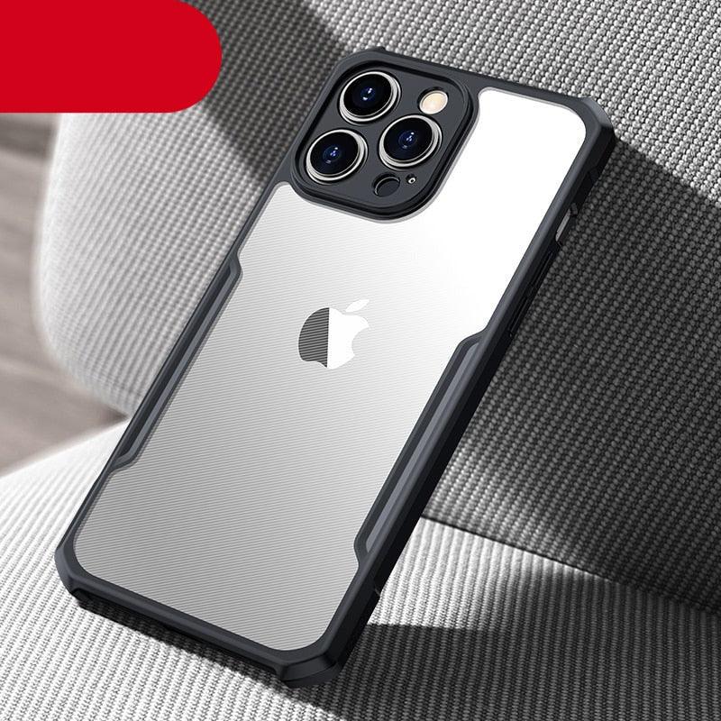 Phone Case For iPhone 14 13 12 Pro Max 14 Plus Shockproof Back Transparent Cover Camera Screen Protection Case Camera Cover Slim Clear Back with Shockproof Soft Bumper Frame Cover Stevvex