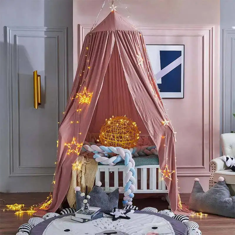 Kids Mosquito Net Baby Crib Curtain Hanging Tent Bed Decor Girl Princess Hanging Bed Canopy Living Corner Play Reading NookDecor