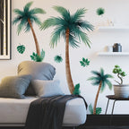 Giant Plant Palm Tree Vinyl Tile Wall Stickers For Bedroom Accessories Wallpaper Wall Decor Room Decor Living Room Decoration Lootquake LLC