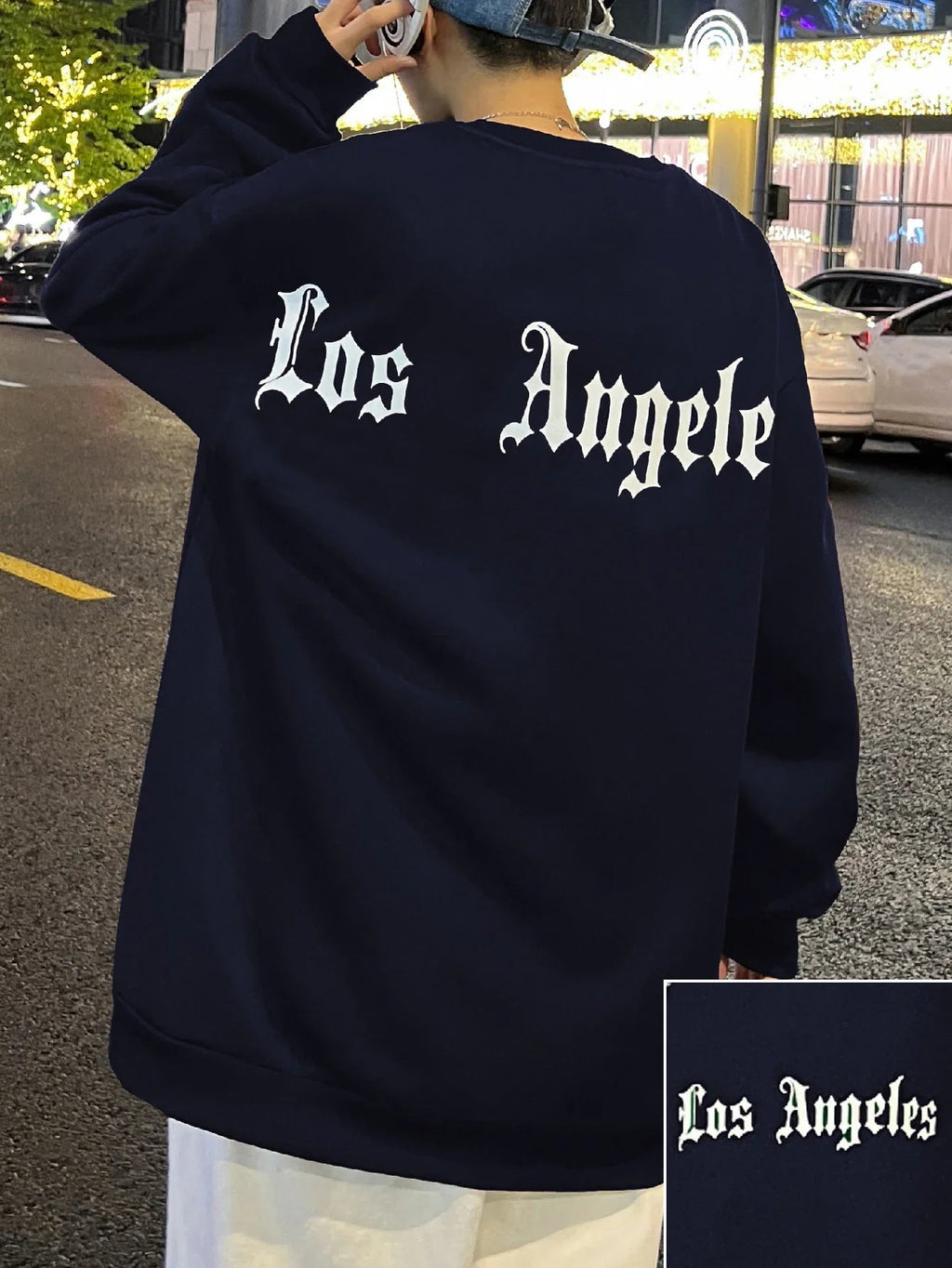 Art Letter Los Angeles Male Sweatshirts Hip Hop Simple Pullovers Fleece Casual Hoodies Autumn Comfortable Streetwear Sportswear Lootquake LLC