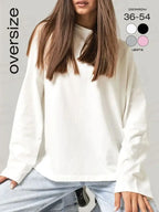 CottonEase 2026: Versatile Loose Long Sleeve Tee THRIXINE
