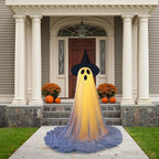 Lighted Spooky Ghost Decor Scary Standing Ghost with LED String Lights Home Porch Garden Yard Lawn Party Halloween Decorations Lootquake LLC
