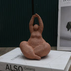 1pc, Sandstone Resin  Chubby Woman Statue  Handmade Sandstone Abstract Art Home Living Room Office Cabinet Tabletop Entryway Dec Lootquake LLC