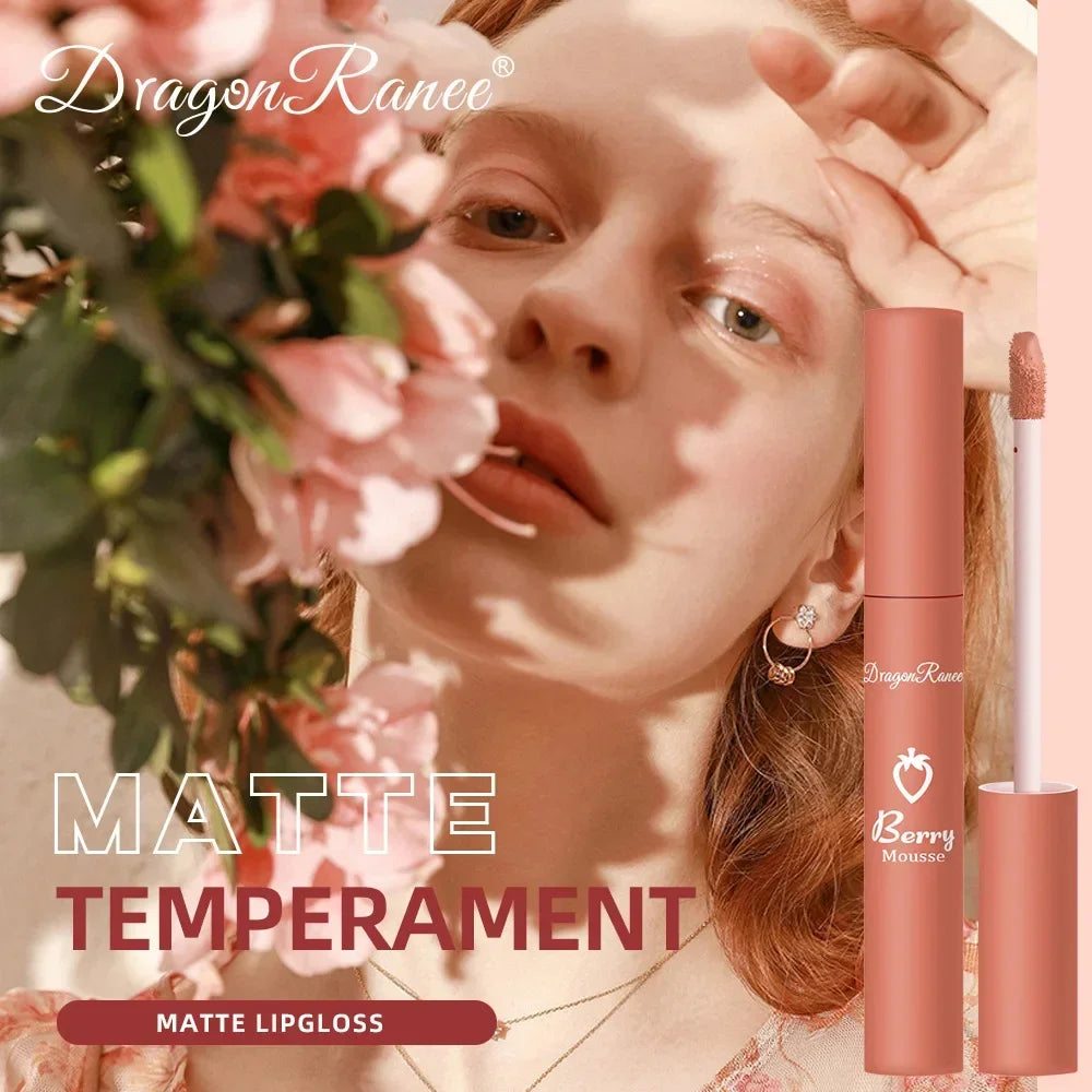 Nude Matte Lip Gloss 12 Colors Long-lasting Velvet Lipstick Waterproof Non-fade Non-stick Cup Lipsticks Women Makeup Cosmetic