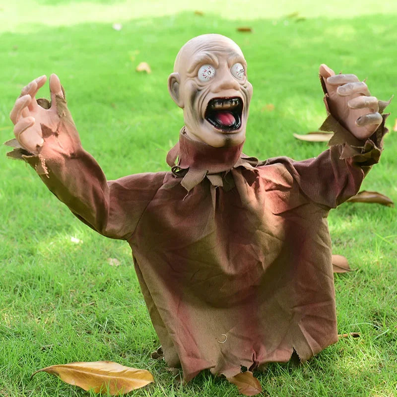 Halloween Decorations Outdoor Scary Realistic Groundbreaker Zombie Props with LED Glowing Eyes for Graveyard Outdoor Decor Lootquake LLC