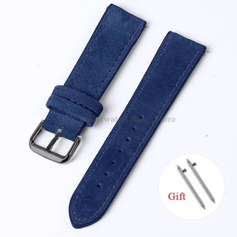 Motorola Moto Vintage Suede Leather Quick Release Watch Band Strap