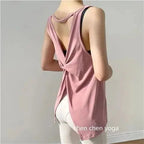 Women's Beautiful Open Back Loose fit Top THRIXINE