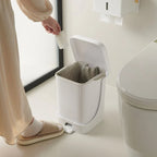 Separating 10L Waste Bins Storage Wastepaper Basket Living Room with Cover Household Foot Type Kitchen Large Capacity Trash Can Lootquake LLC