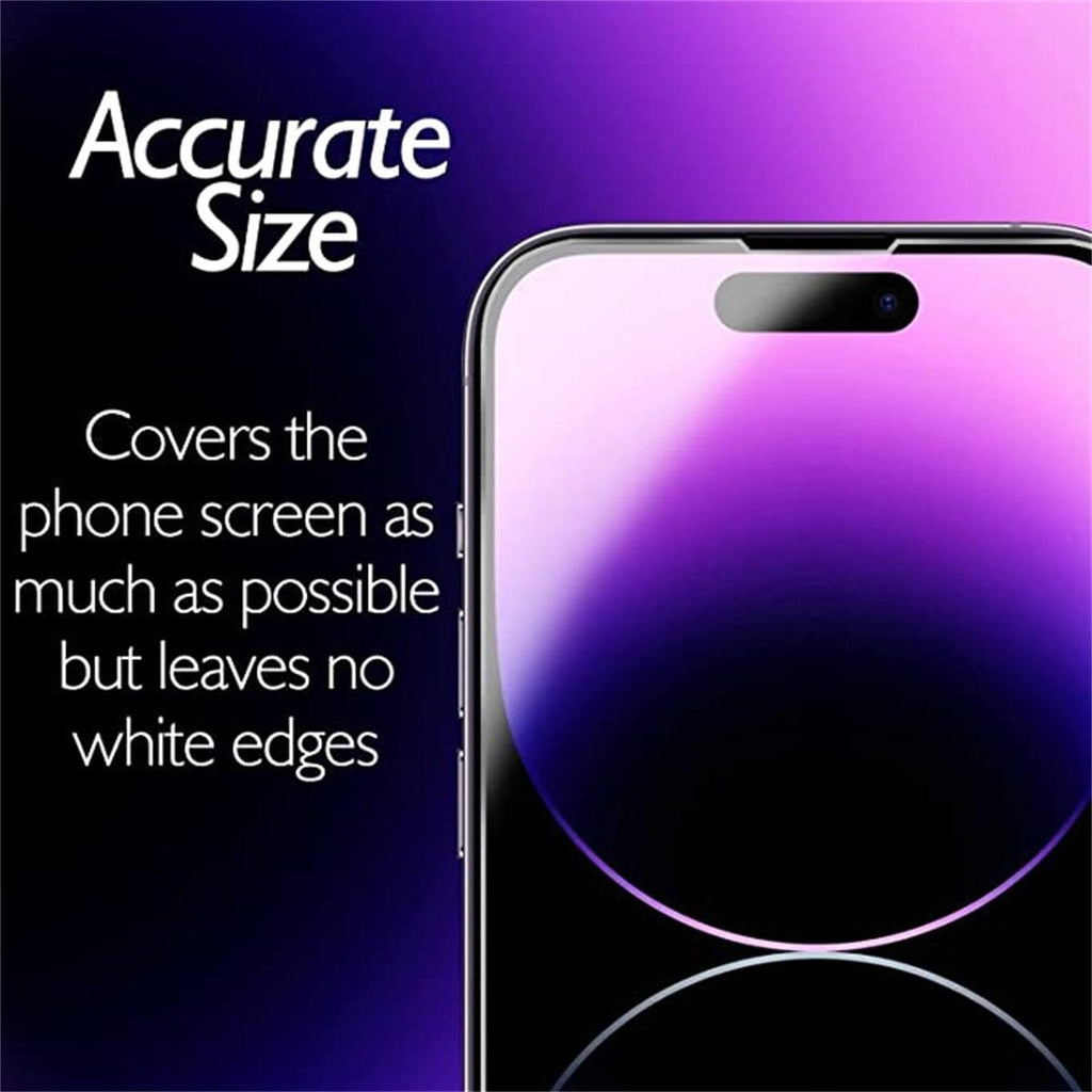 HD Clear Scratch Resistant Anti-Fingerprint Tempered Glass Film Full Screen Coverage Protector For Iphone 14 Pro Max Front Back Screen Protector HD Clarity Anti-Fingerprint Scratch Tempered Glass For Iphone 13 Stevvex