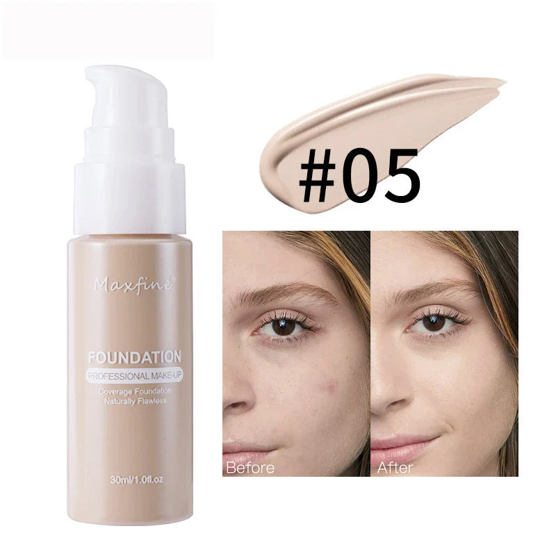 Liquid Foundation Effective Concealer Waterproof Sweat-resistant Makeup Professional Cosmetics Lootquake LLC