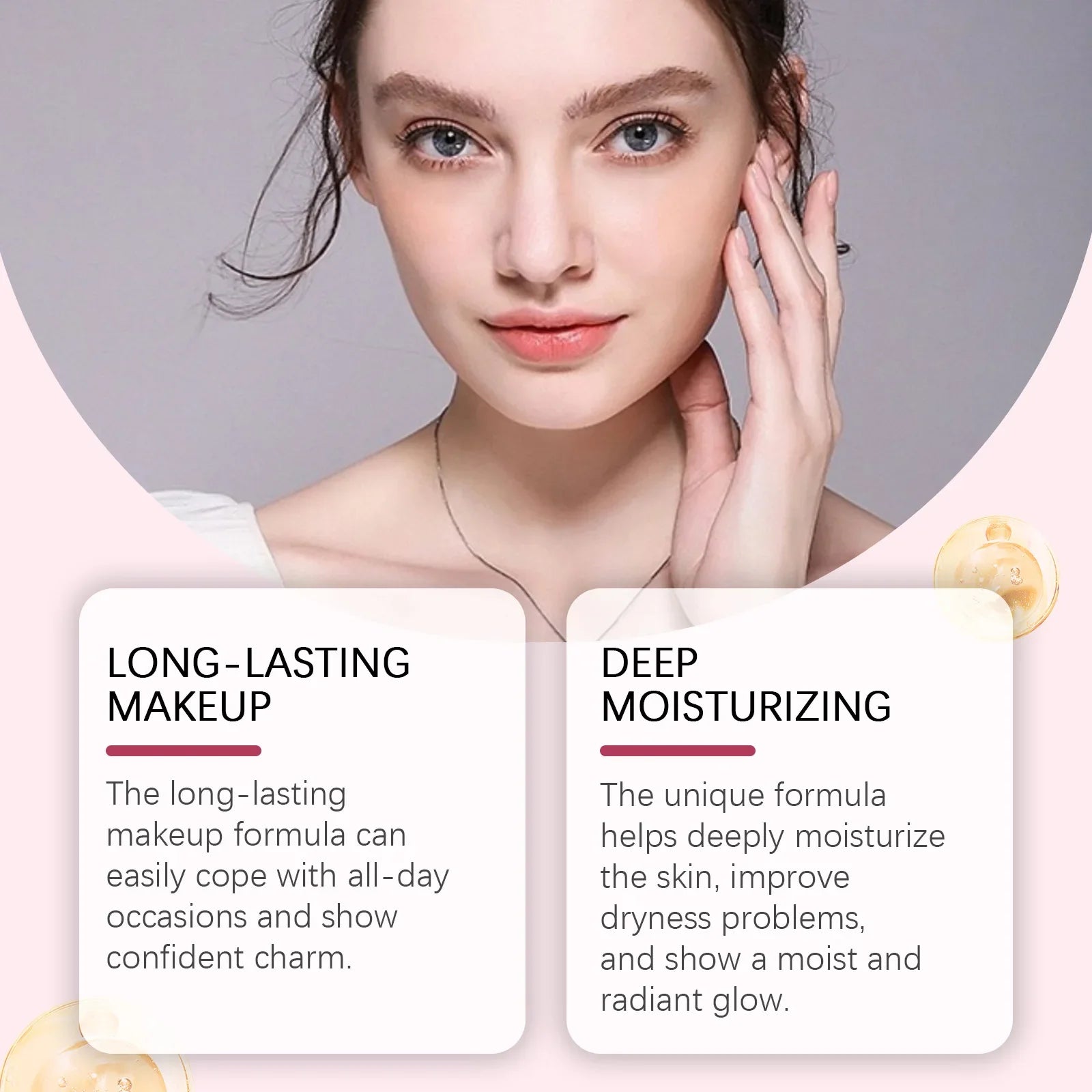 EELHOE Flawless Foundation Cream Waterproof Glow Skin Oil Control Full Coverage Makeup Cosmetics Brightening Face Foundation 20g