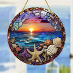 Enchanting Hummingbird Suncatcher – Vibrant Stained Glass Window Hanging Decor