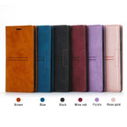 Magnetic Flip Leather Card Slot Wallet Case for iPhone 14 13 12 11 Pro Max Flip Invisible Magnetic Elegant Retro Phone Case Premium Leather PU Soft Flip Cover For iPhone Stevvex
