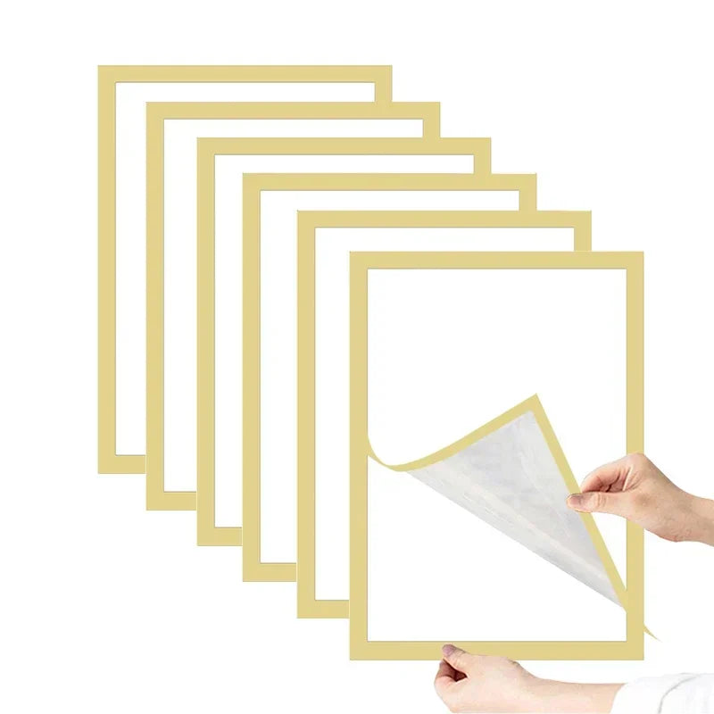 A4/A5/A6 Black Magnetic Photo Frame Publicity Column Advertising Column Self Adhesive Soft Poster Frame Certificate Folder Lootquake LLC
