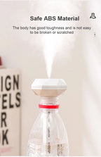 LED Lamp Air Humidifier USB Essential Oil Diffuser Car Purifier Aroma Anion Mist Maker with Romantic Light Portable Humidifier Lootquake LLC