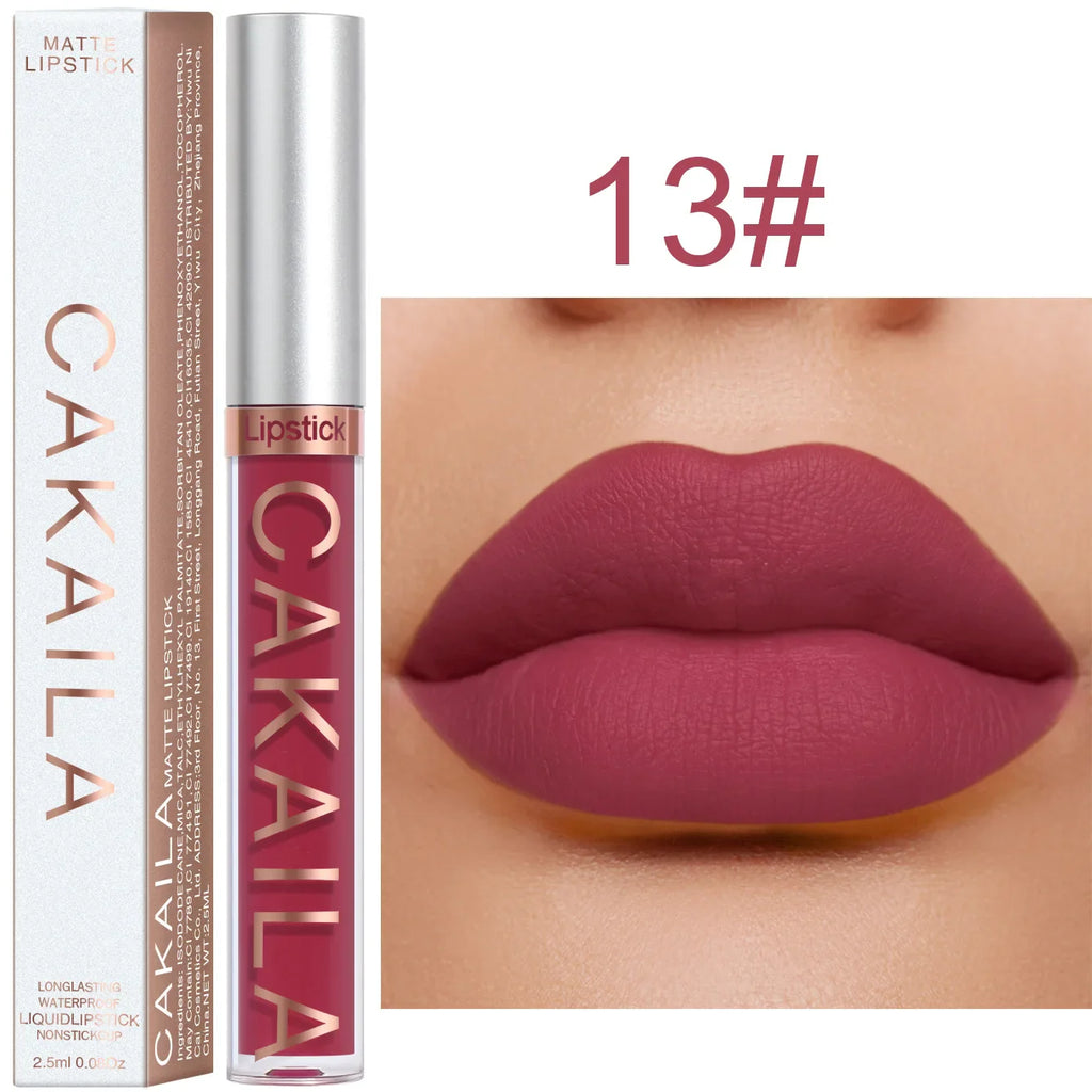 18 Color Lipstick Matte Non-stick Cup Waterproof Lip Gloss Lootquake LLC