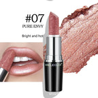 Fine Glitter Lipstick, Quicksand Gold Lipstick Non-sticky Non-fading Lipstick Pearlescent Long-lasting Silky Mermaid Lipstick Lootquake LLC