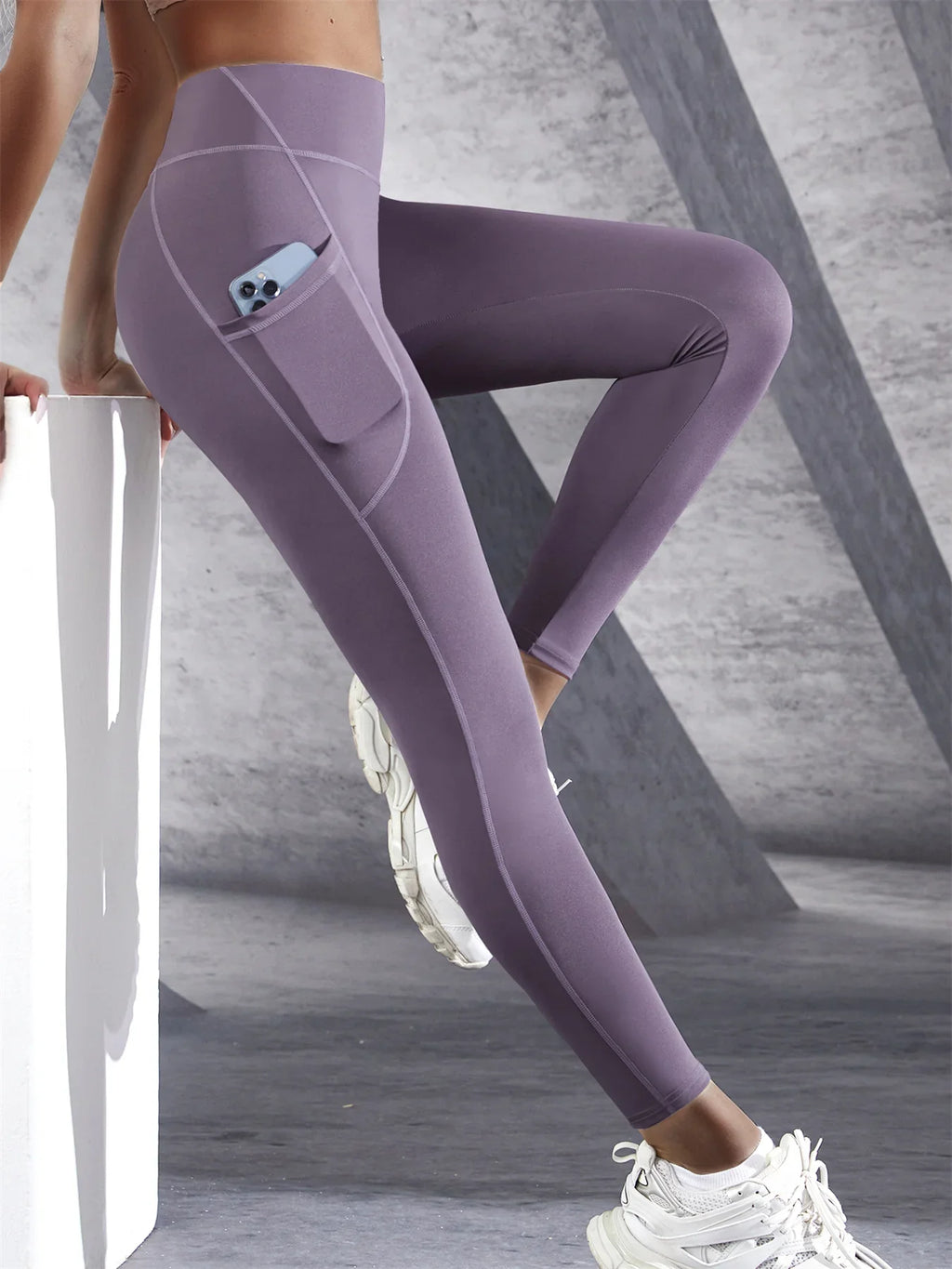 High Waist Women's Yoga Leggings with Pockets THRIXINE