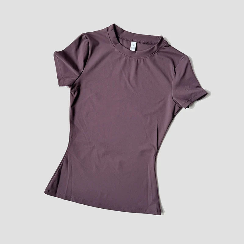 FlexiFit Seamless Yoga Tee for Active Women THRIXINE