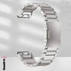 Garmin Steel Band - Modern QuickFit Design Strap BandsCo Straps