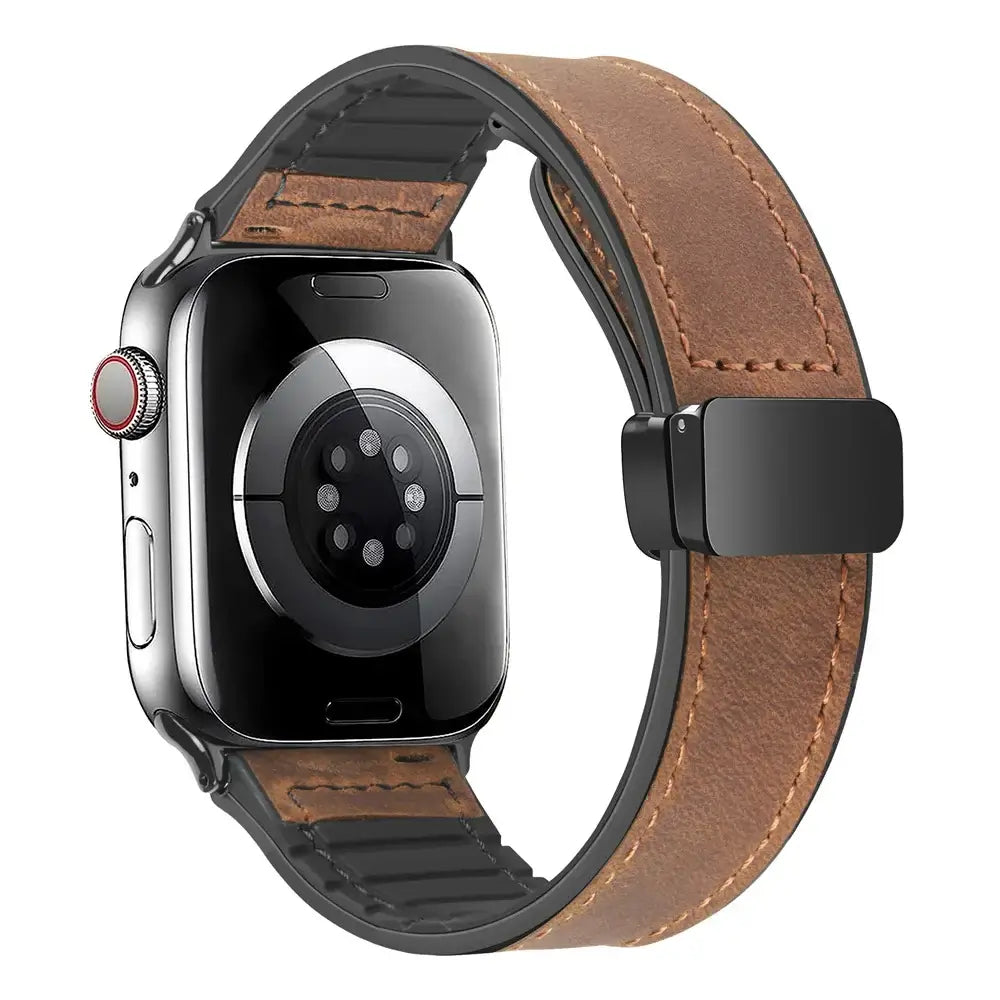 Apple Watch Genuine Leather Band - Stylish Magnetic Strap - SJB-DIAMOND ELITES
