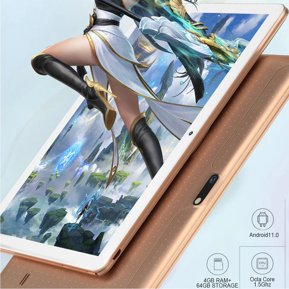 New Global Version 10 Inch Tablet Pc 4GB RAM 64GB ROM Octa Core Dual 3G Phone Call WiFi Bluetooth Google Play Android Tablets Lootquake LLC