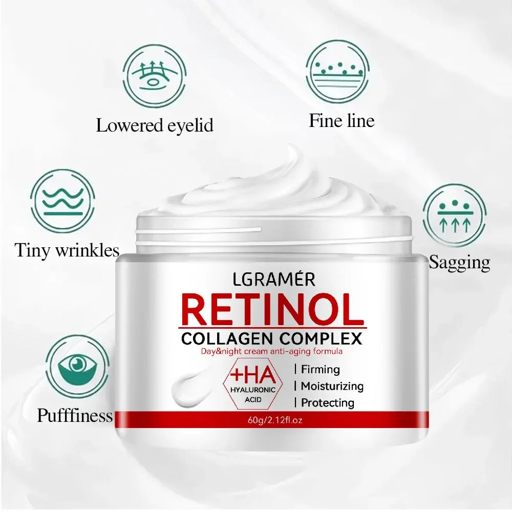 Retinol Lifting Firming Cream Collagen Smooth wrinkles Face Cream For Moisturizer Whitening Brighten Skin Products Lootquake LLC