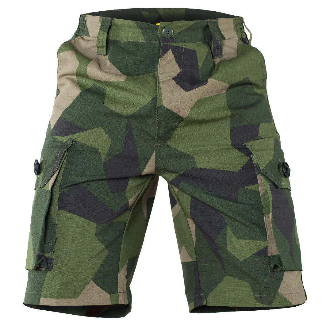 TrekMaster Men's Multi-Pocket Tactical Cargo Shorts THRIXINE