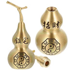 Gourd Craft Shui Feng Decor Statue Chinese Ornament Wealth Figurine Hu Lu Fengshui Desktop Lucky Sculpture Lootquake LLC