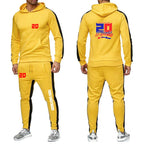 2025 Spring Autumn FABIO QUARTARARO WITH SIGNATURE Printed Sports High Quality Sets Men's Pocket Hooded Hoodies+Sweatpants Suits Pi-Mart