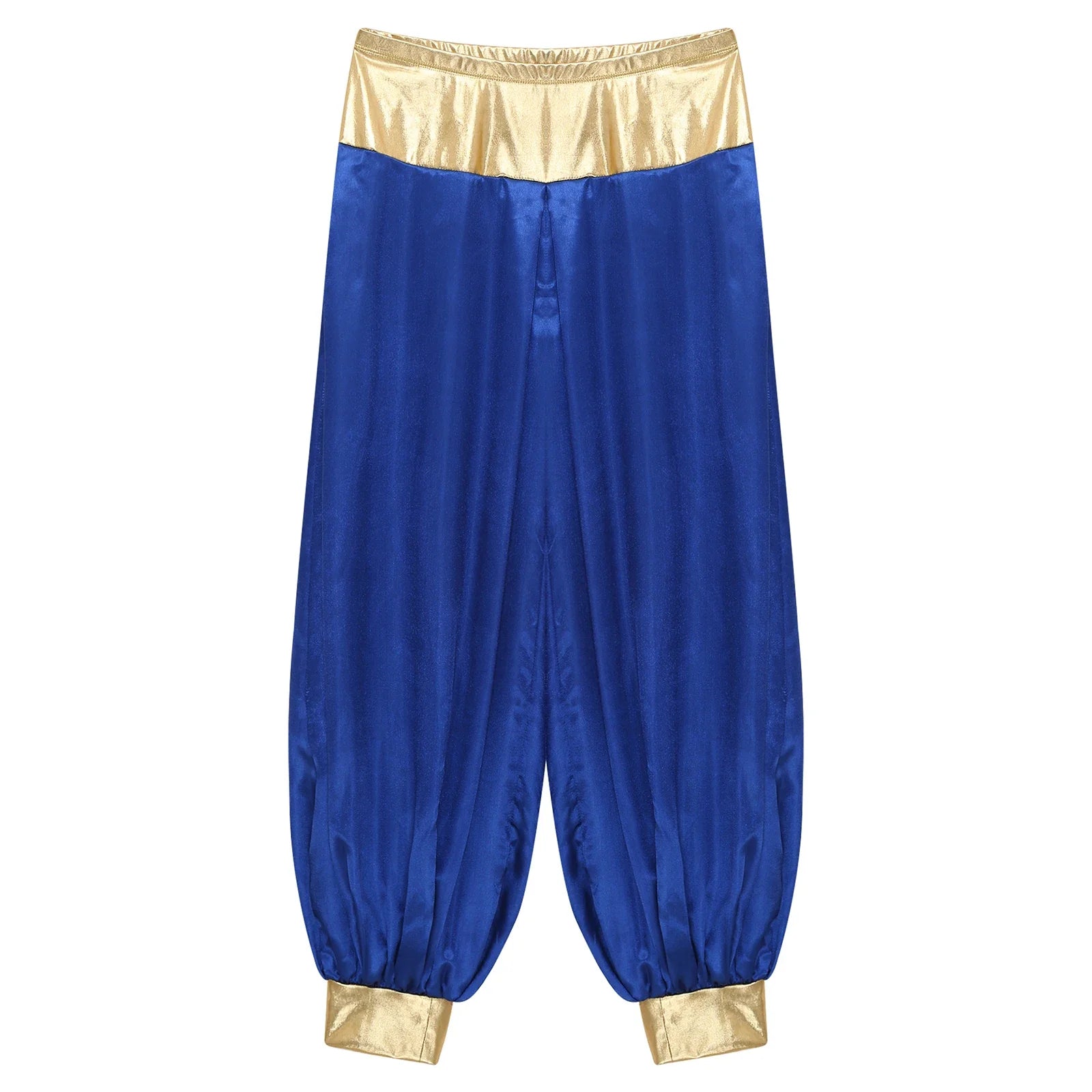 Halloween Men Arabian Indian Prince Cosplay Costume Stain Shiny Harem Trousers Arab Costume Carnival Dress Up Lantern Long Pants Lootquake LLC