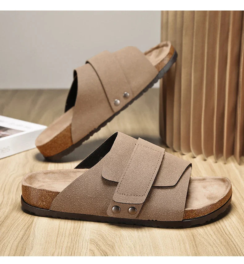Brand Men Women Sandals Summer Designer Couple Cork Clogs Sandals Luxury Classic Unisex Mules Beach Slide With Adjustable Buckle Lootquake LLC