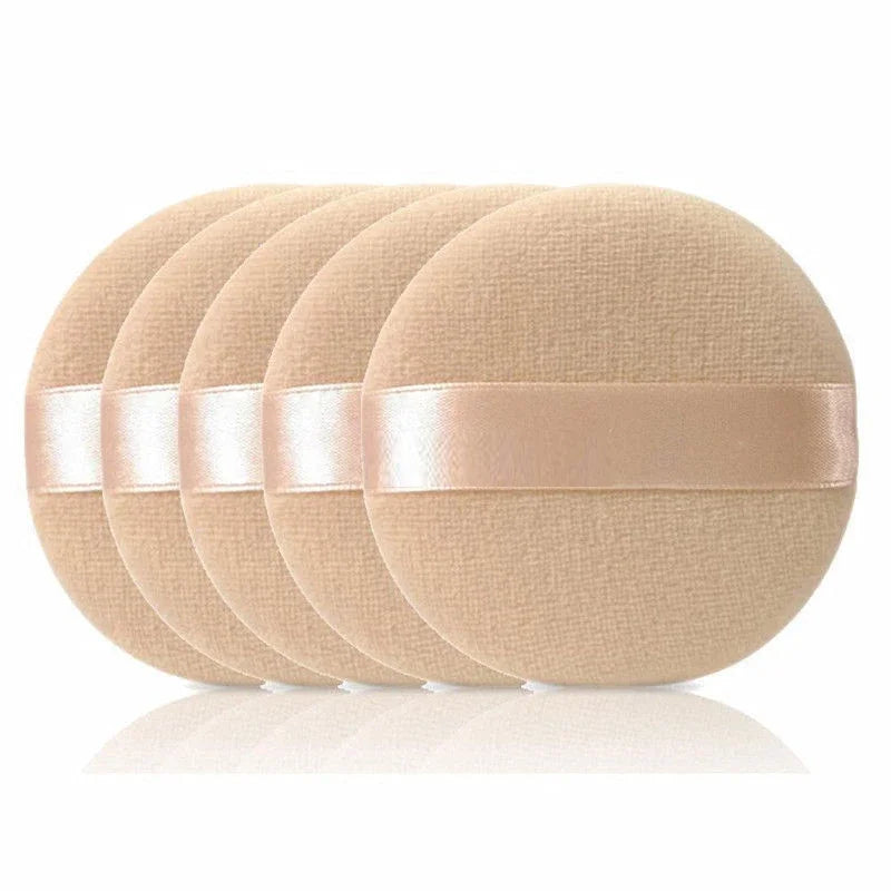 5/10pcs Professional Round Shape Facial Face Body Powder Foundation Puff Portable Soft Cosmetic Puff Makeup Foundation Sponge Lootquake LLC