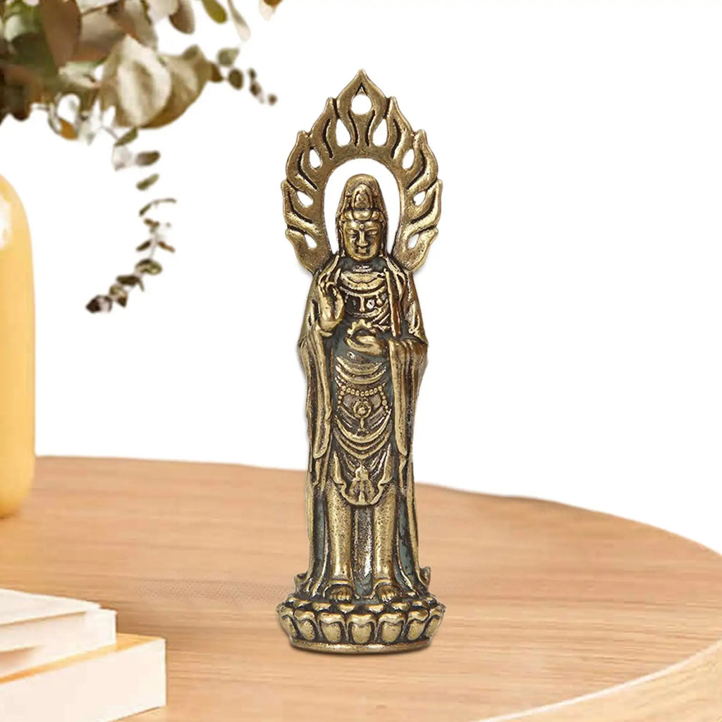 Kwan Yin Statues Buddha Figurine Craft 2.4 Inch Buddhist Avalokiteshvara Statue Chinese Feng Shui Sculpture Crafts Figurine Lootquake LLC