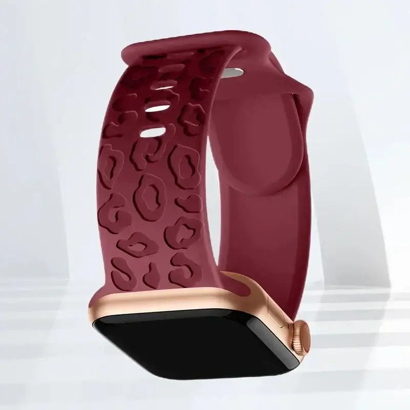 Apple Watch Silicone Strap - Stylish, Engraved Design - SJB-DIAMOND ELITES