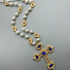 Cross Pendant Necklace with pearl Female Silver 925 and steel Jewelry For Women Fashion girls Lootquake LLC