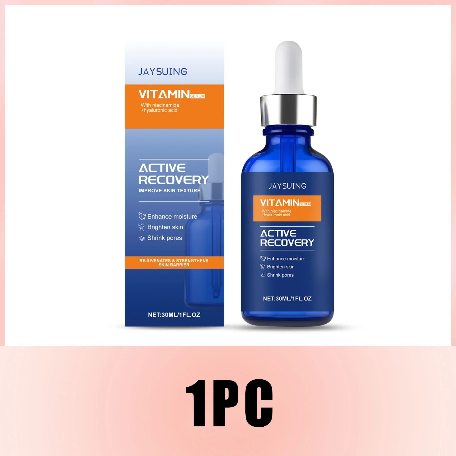 Vitamin C Face Serum with Hyaluronic Acid Nicotinamide Brightening Dark Spots Dullness Hydrate Shrink Pores Anti Aging Skincare Lootquake LLC