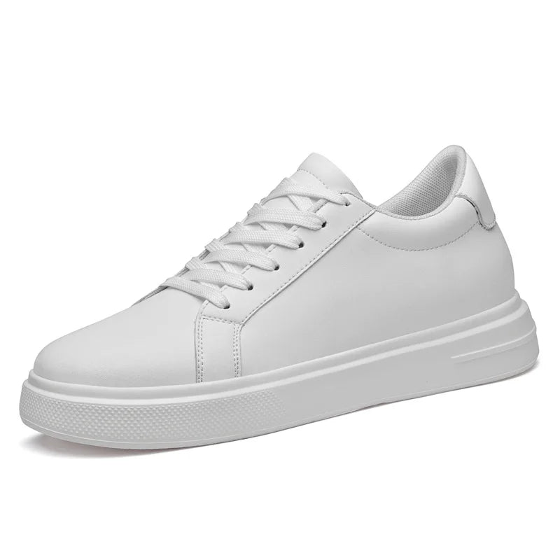 New Summer Men's Sneakers Elevator Shoes Heightening Height Increase Insole 7-8CM High Heels Shoes Leather Sport Shoes Men Shoes Lootquake LLC
