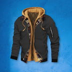 ChillGuard Men's Hooded Jacket - Stylish Two-in-One THRIXINE