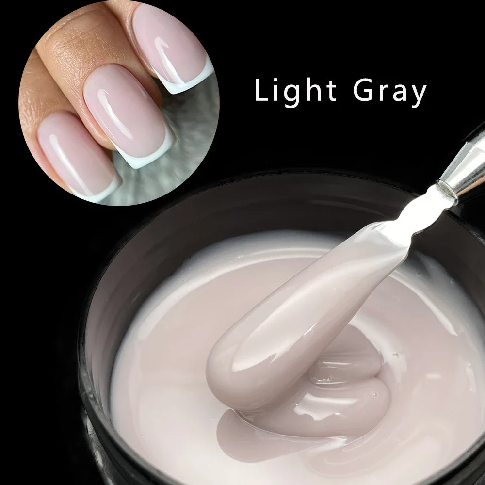 Jillnails 100g Glitter Shimmer Milky Hard Gel Builder Nail for Nails ExtensionsRoyal Blue Pink  UV LED Camouflage  Selfleveling Lootquake LLC