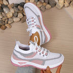 Women's shoes summer 2026 casual sneaker new style two-color single shoes, versatile, casual and fashionable work shoes