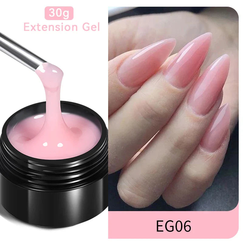 BORN PRETTY 60/30ml Hard Jelly Extension Nail Gel Polish French Nails Nude Pink White Clear Nail Supplies Gel for extension Lootquake LLC