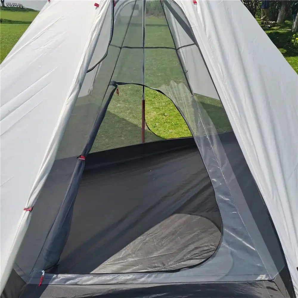 Ultralight Pyramid Tent‘s Inner Tent Outdoor Rodless Summer Mesh Tent Portable Backpacking Hiking Camping Teepee Inside Tent