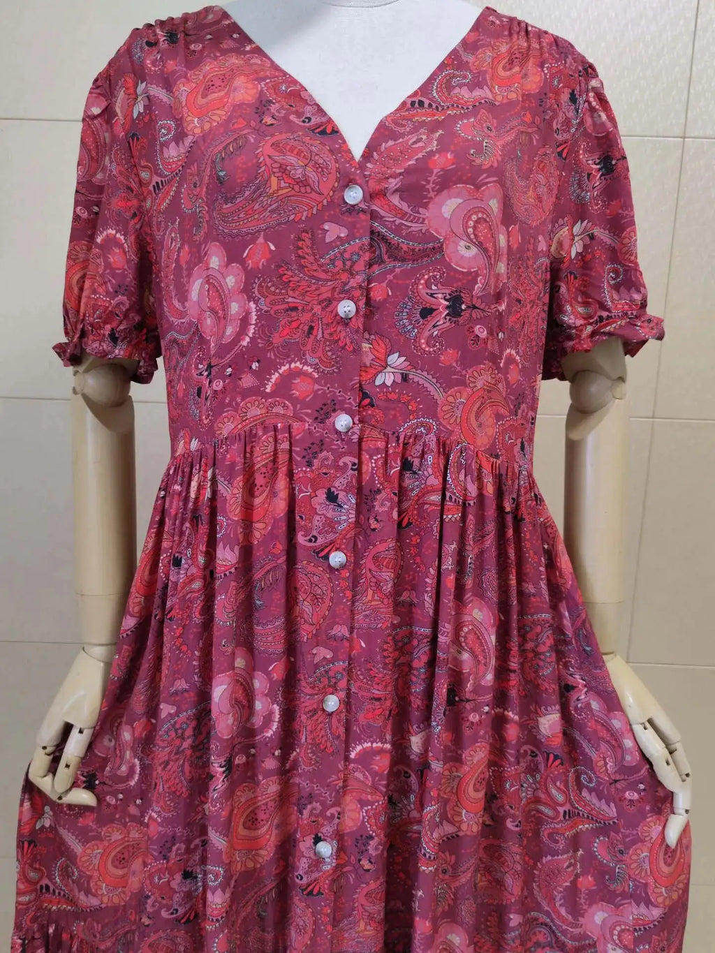 TEELYNN boho long dress Vintage 2023 floral print Chiffon three quarter sleeve v-neck summer Gypsy Hippie women dresses vestidos