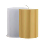 Striped Cylindrical Candle Silicone Mold Handmade Scented Candle Making Wax Mould DIY Crystal Epoxy Resin Craft Molds Home Decor Lootquake LLC