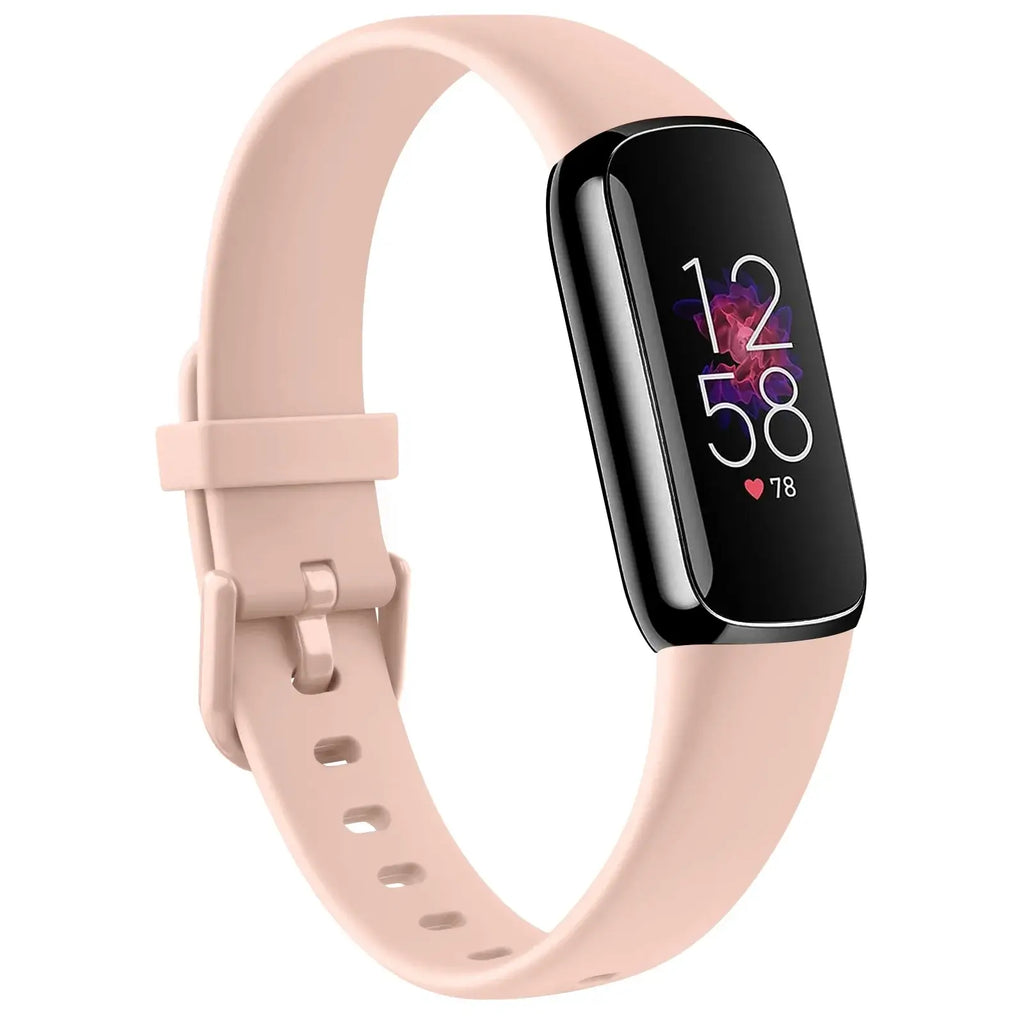 Fitbit Luxe Silicone Band - Soft Waterproof Comfortable Strap - SJB-DIAMOND ELITES