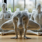 Yoga Man Meditating Abstract Statues Sculptures Yoga Figurine Nordic Living Room Home Decor Decoration Desk Ornaments Decor  ﻿